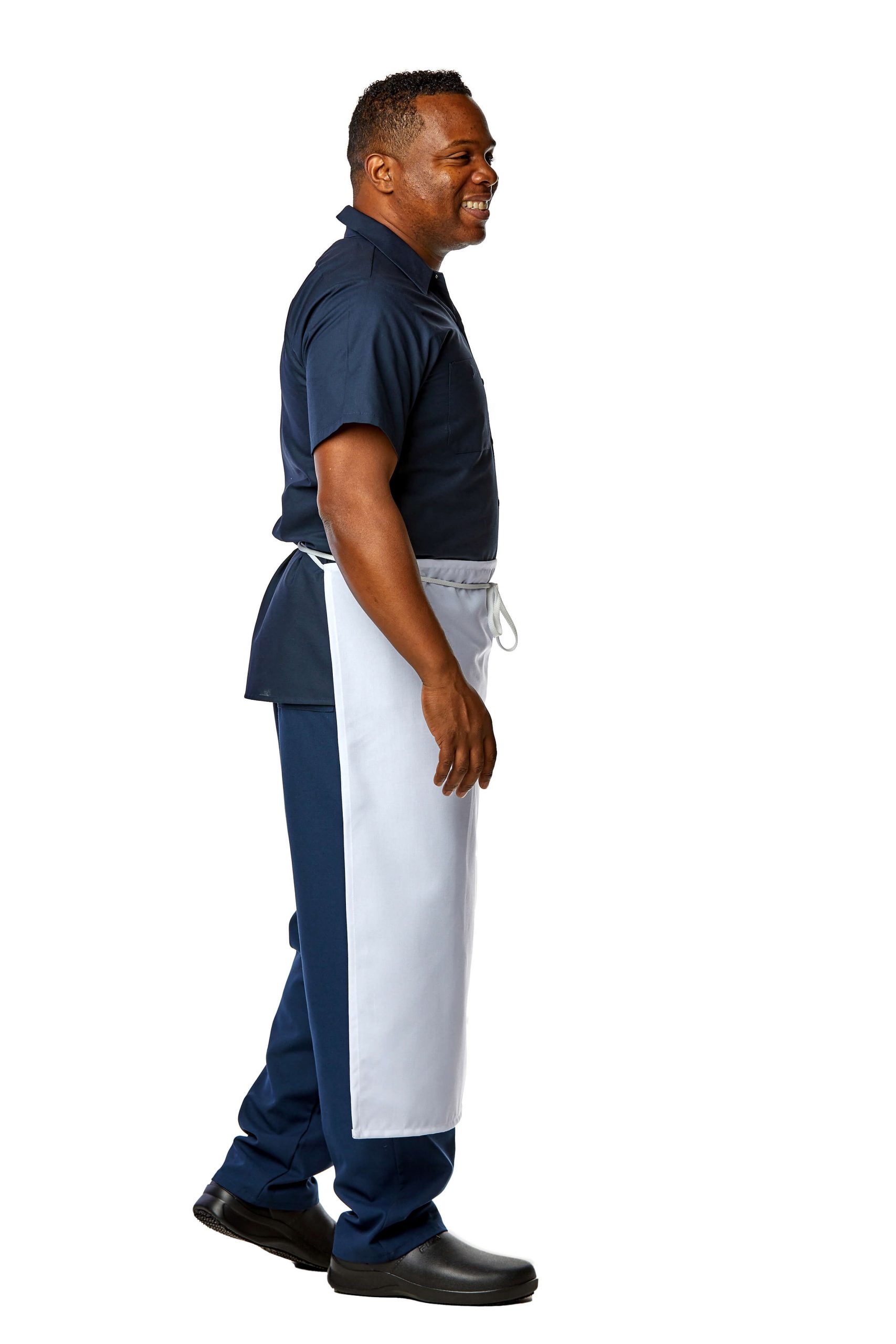 apron with short sleeves