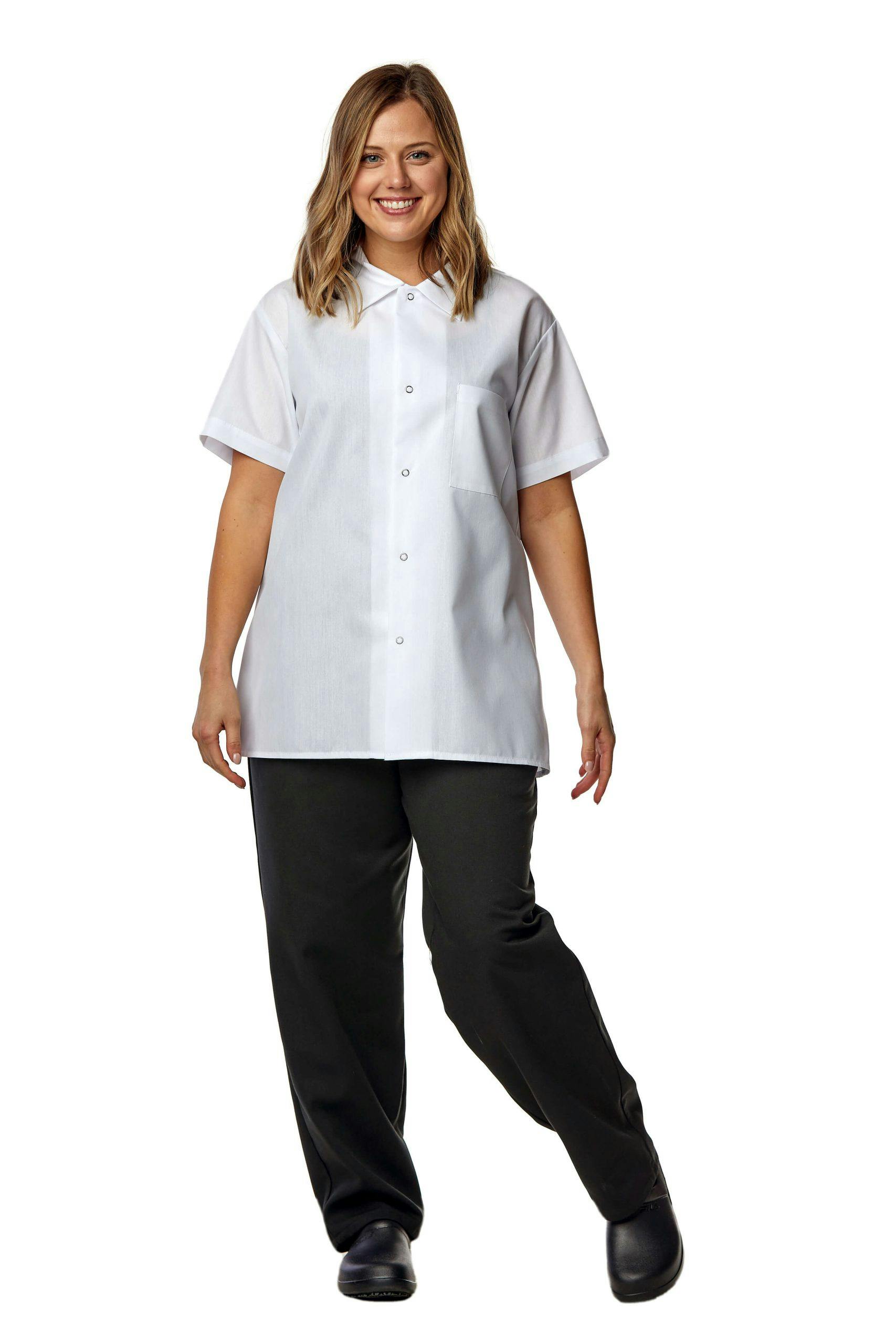 Short Sleeve Cook Shirt With Pocket Short Sleeve Cook Shirt With Pocket