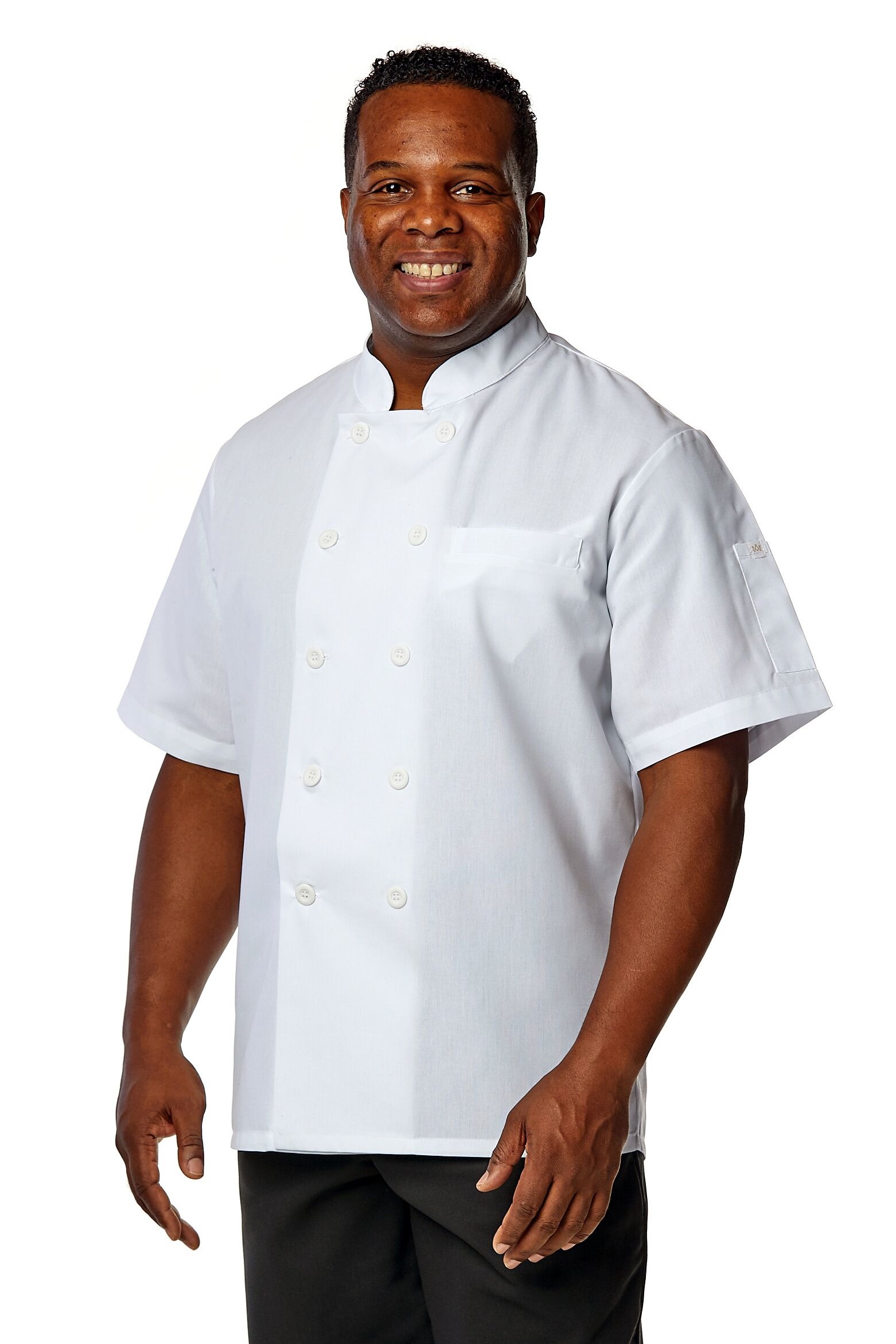 chef coat with mesh back