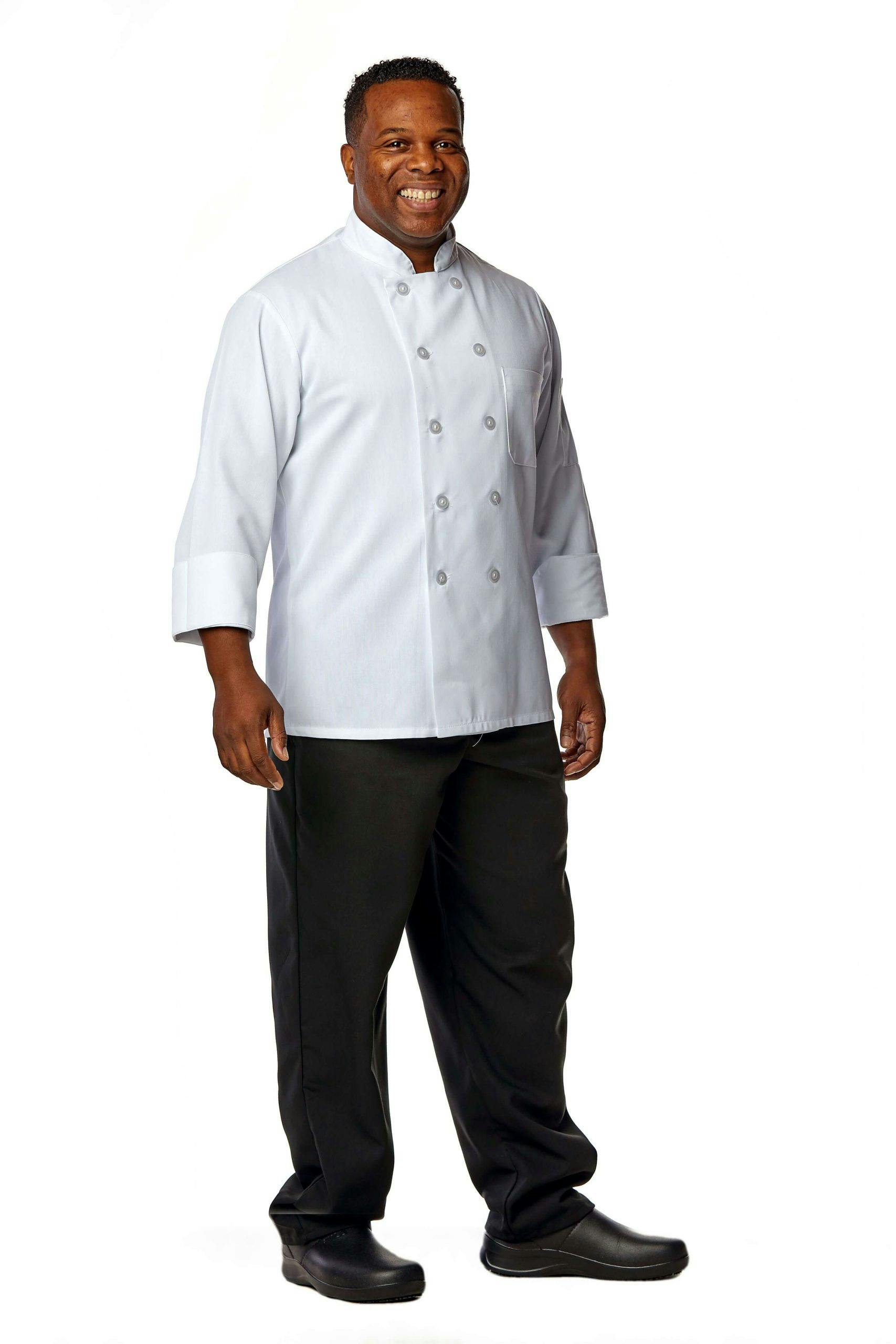 Plastic Button Chef Coat Plastic Button Chef Coat