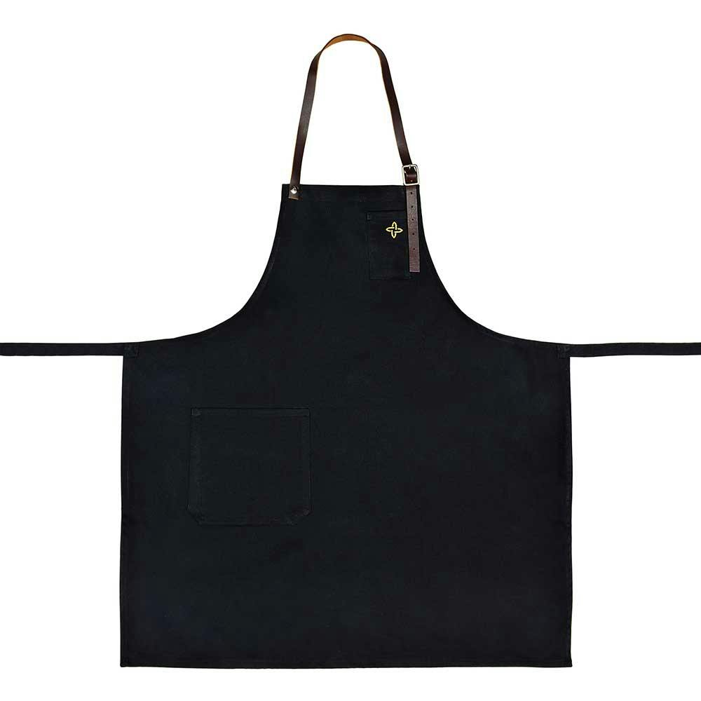Boldric Leather Strap Bib Apron Boldric Leather Strap Bib Apron