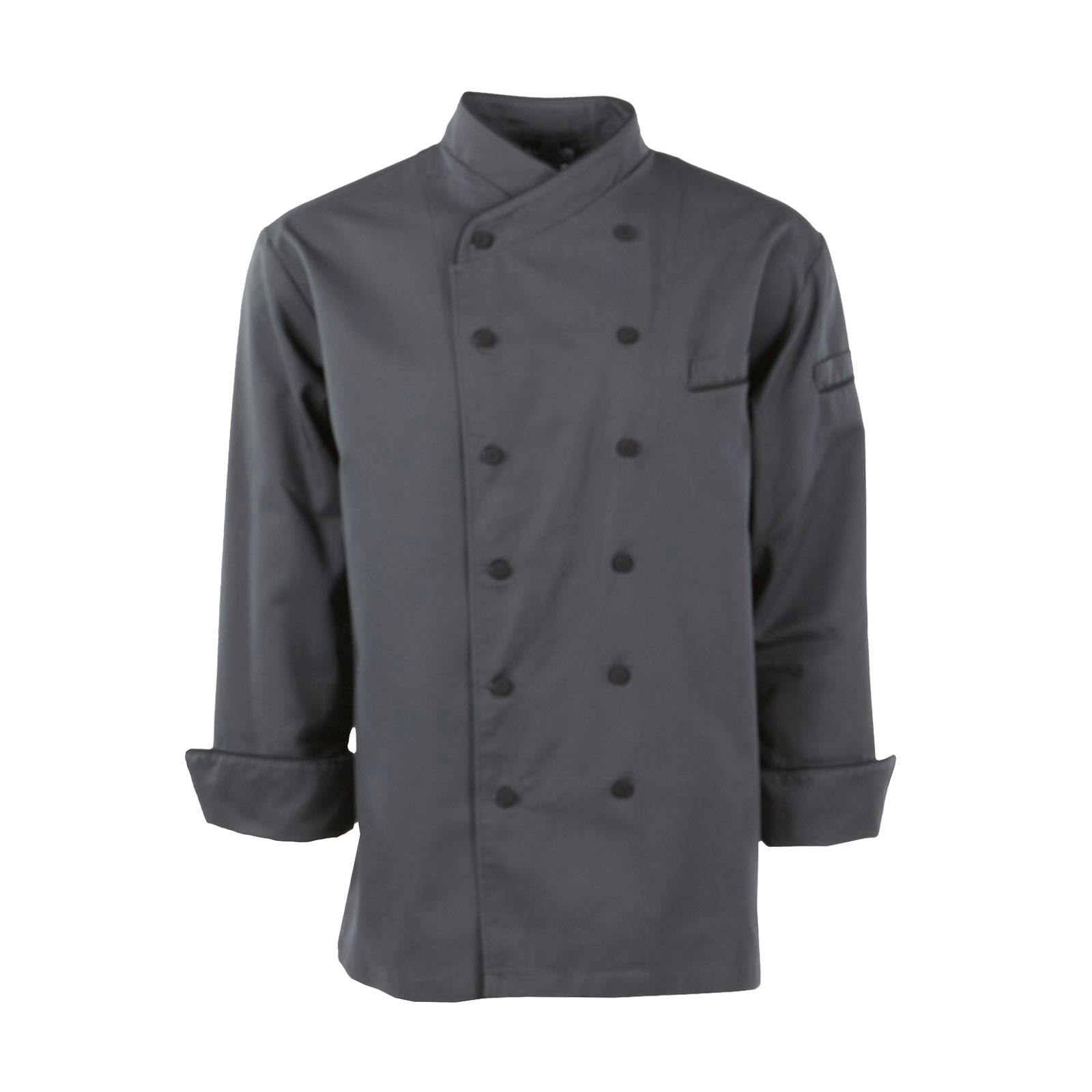 Pinnacle Long-Sleeve Executive Crossover Collar Chef Coat