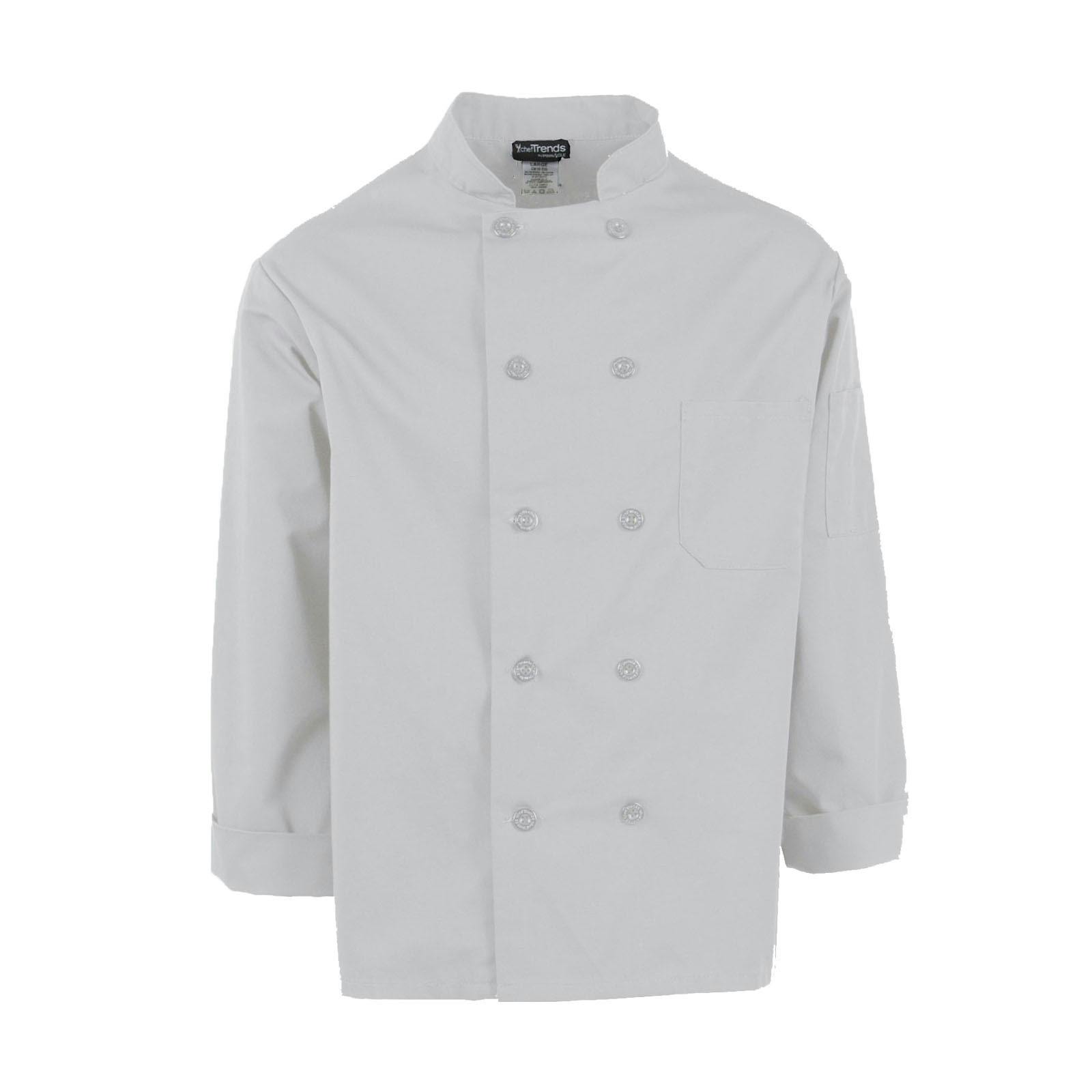 Pinnacle Long-Sleeve White Chef Coat