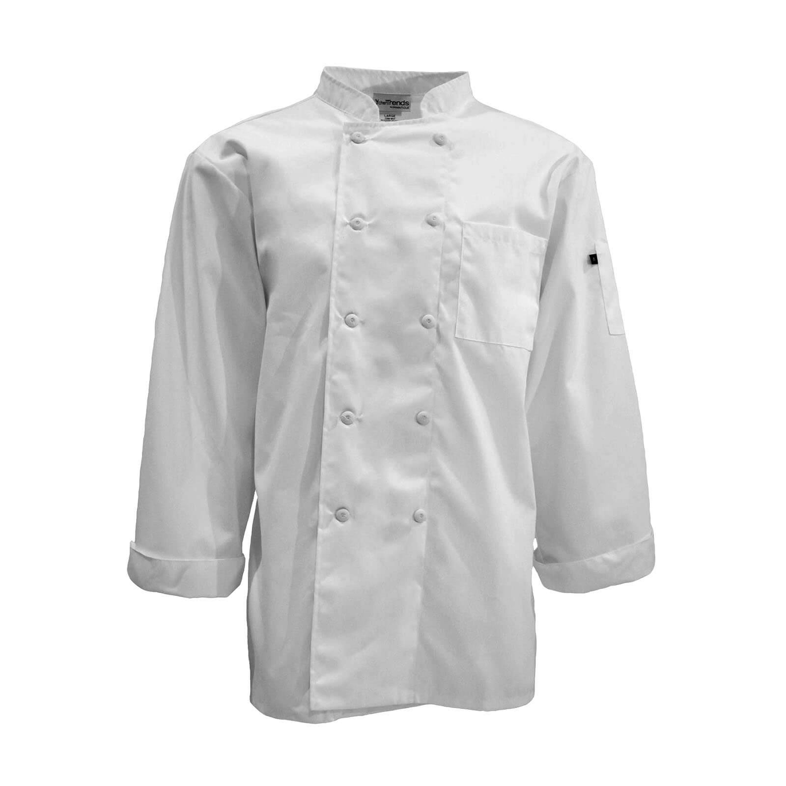 Pinnacle Long-Sleeve Keep Kool Mesh Back Chef Coat