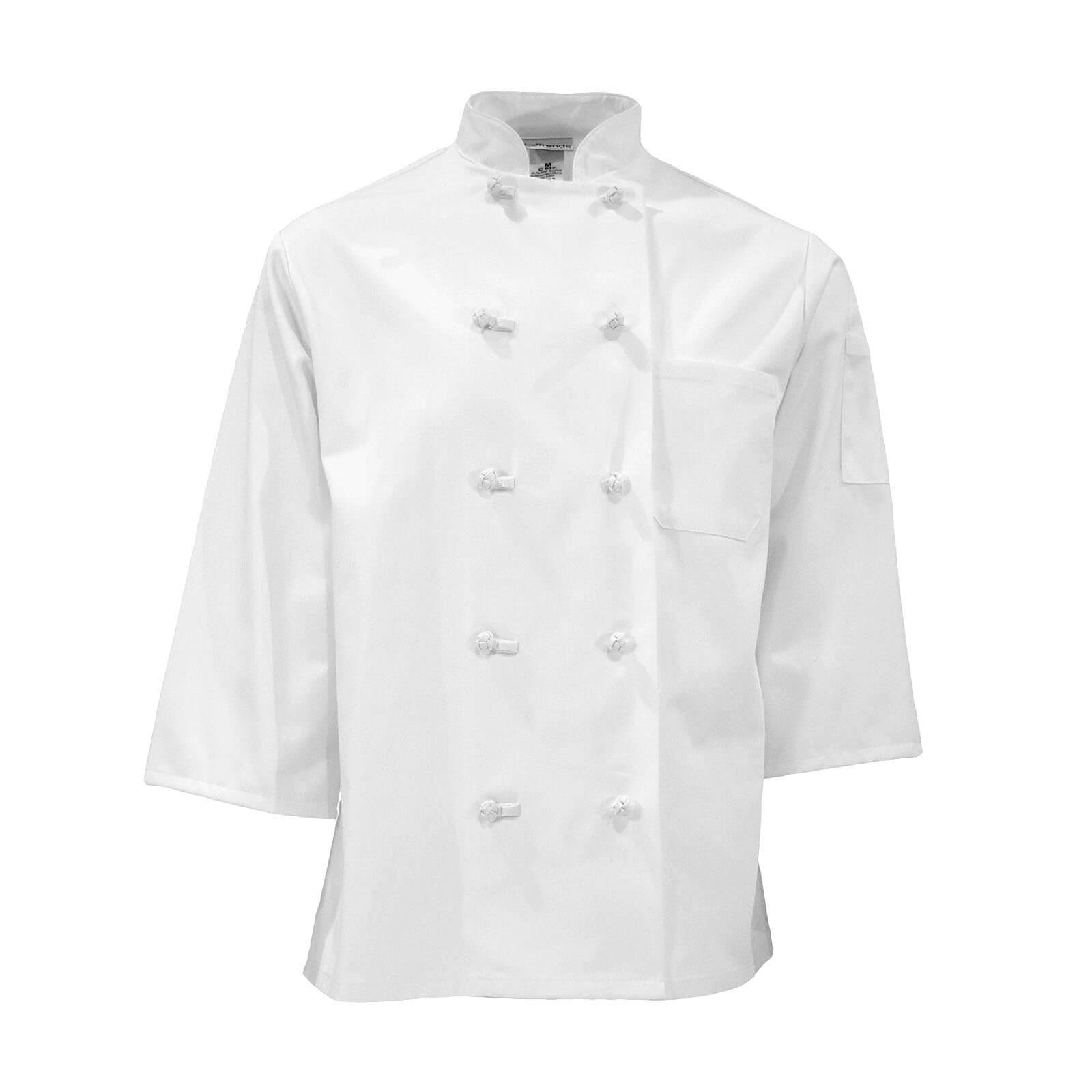 Pinnacle 3/4 Sleeves Chef Coat 10 Knots Pinnacle 3/4 Sleeves Chef Coat 10 Knots